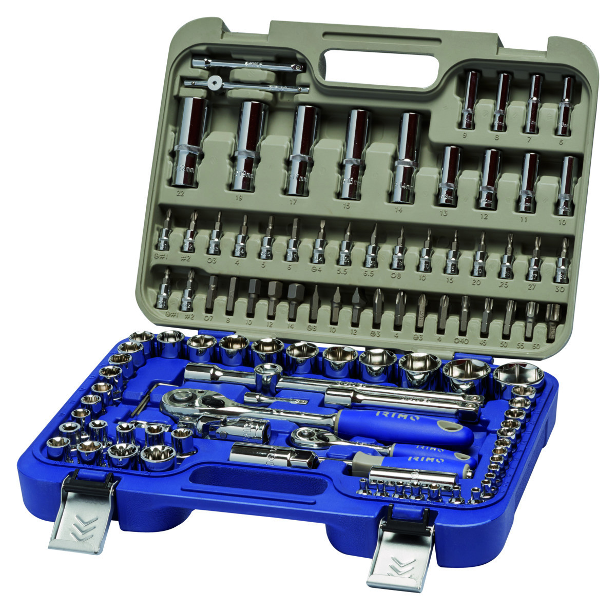 Conjunto de chaves de caixa de 1/4" - 1/2" 108 Pcs Irimo 129-108-4