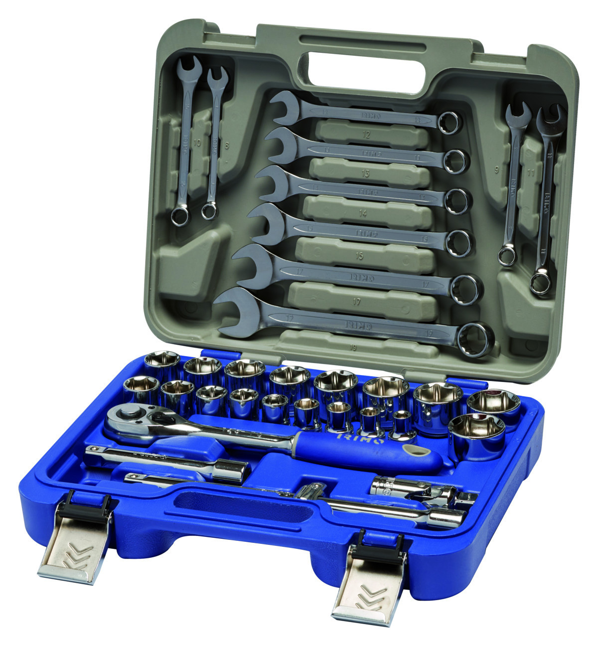 Conjunto de chaves combinadas e de caixa 1/2", 33 pcs sextavadas Irimo 129-33W-4