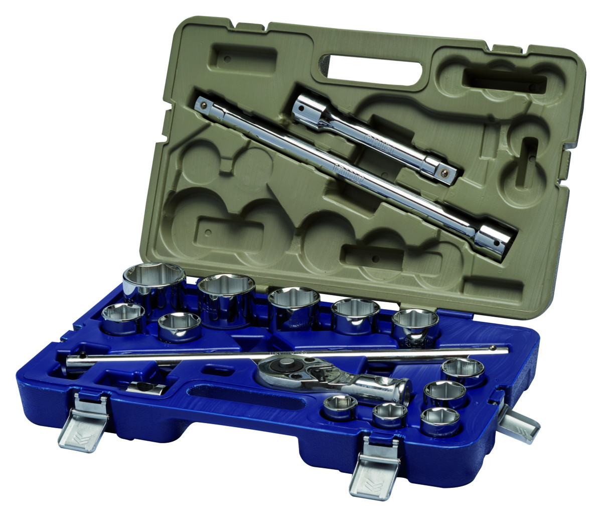 Conjunto de chaves de caixa 3/4" 17 Pcs, sextavadas 22-50 mm Irimo 139-17-4