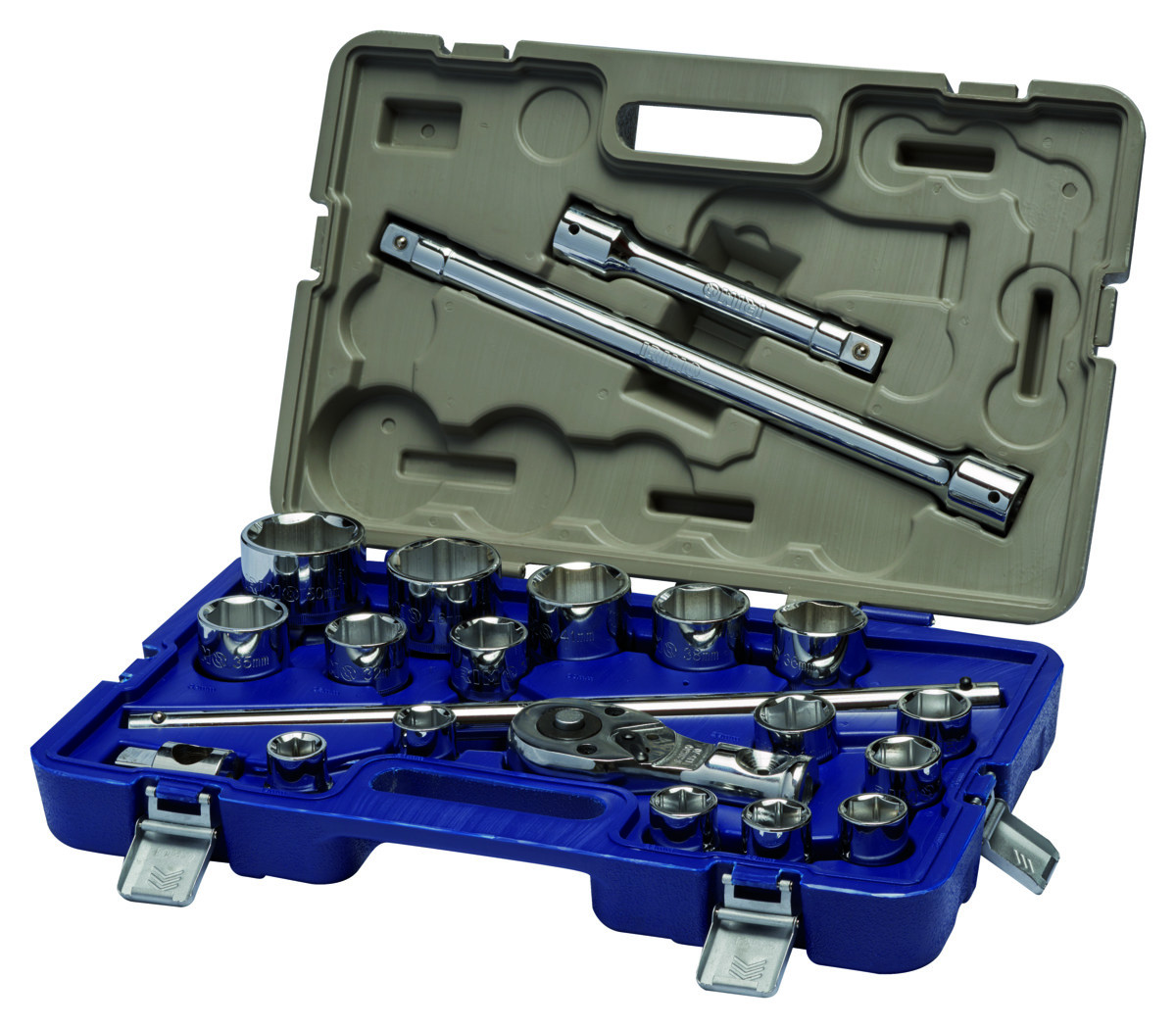 Conjunto de chaves de caixa 3/4" sextavadas 21 pcs 19-50 mm Irimo 139-21-4
