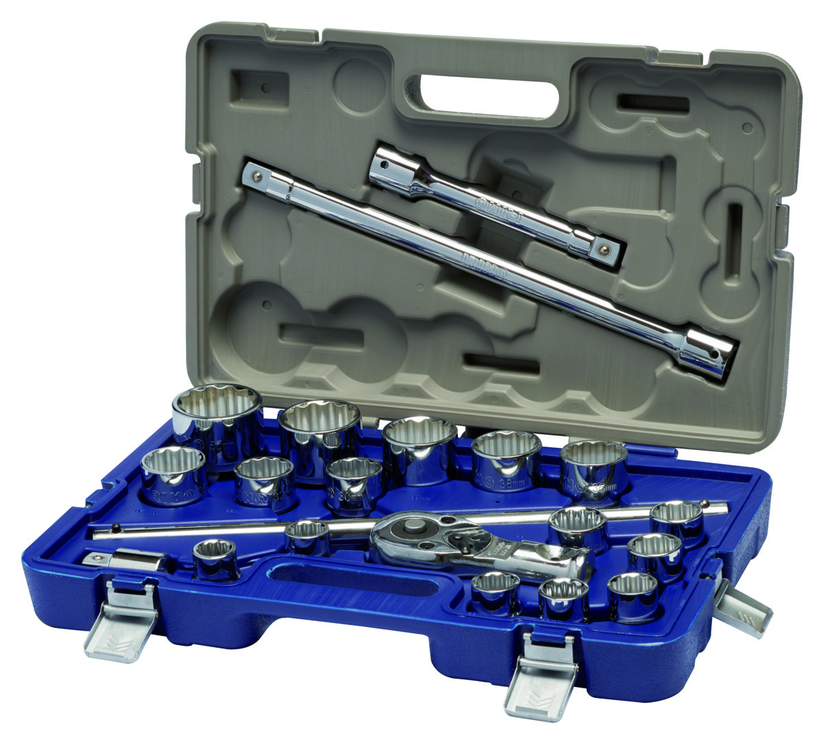 Conjunto de chaves de caixa 3/4" bi-sextavadas 21 pcs 19-50 mm Irimo 139-21B-4