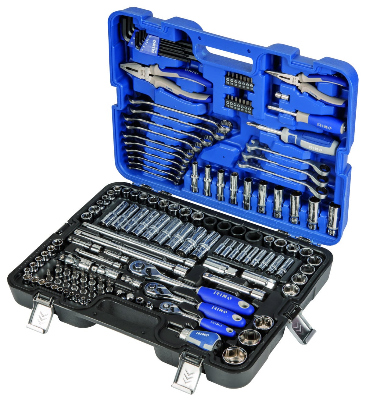 1/4"-3/8"-1/2" Conjuntos de ferramentas mm, 164 Pcs Irimo 149-164-4
