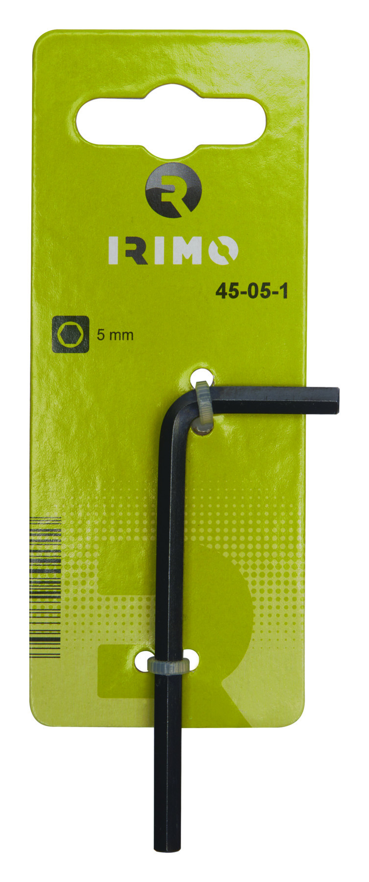 Chave sextavada curta com acabamento preto 6 mm clip de suspensão Irimo 45-06-1