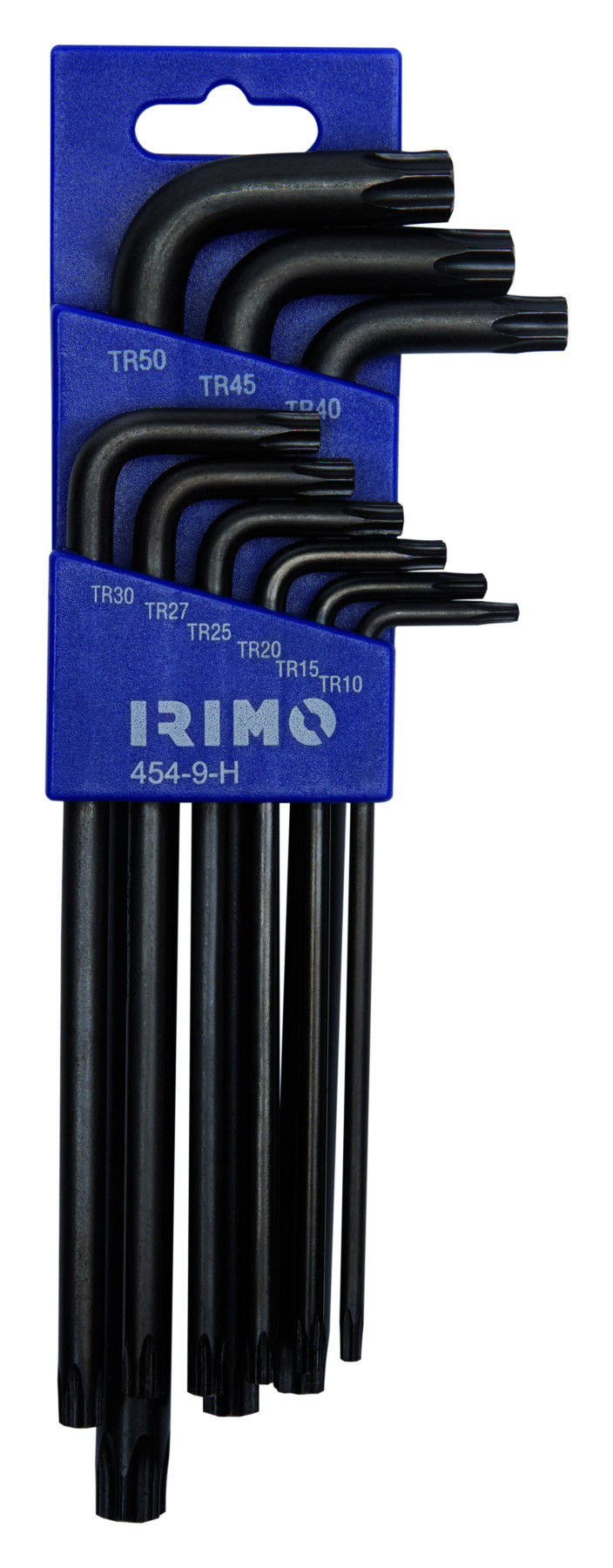 Suporte para chaves Torx inviolável 9 Pcs TR10-TR50 Irimo 454-9-H