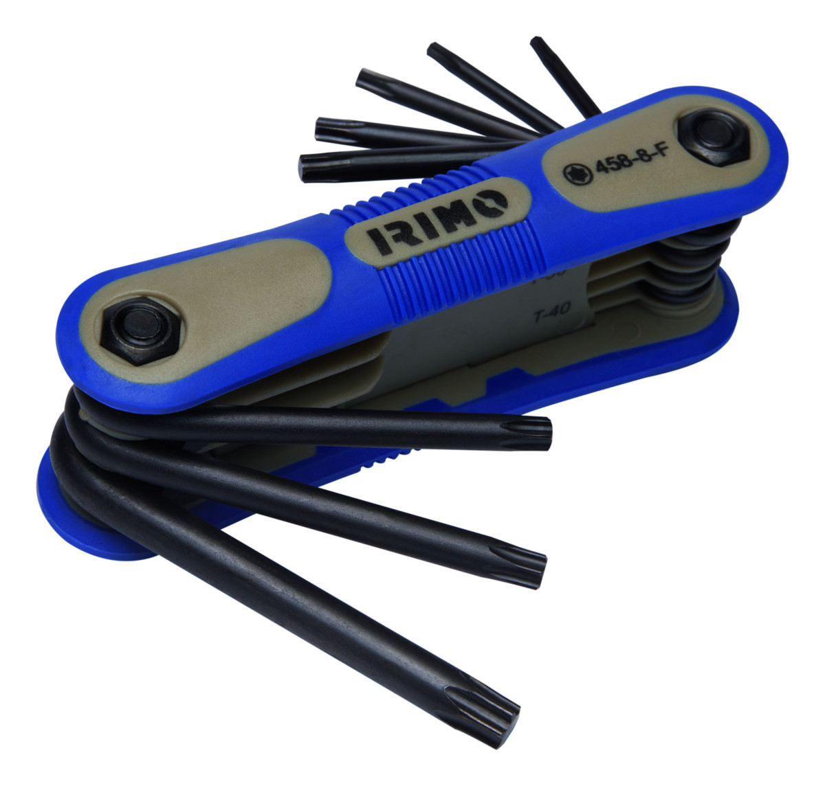 Pasta para chaves torx sextavadas em L 8 Pcs T9-T40 Irimo 458-8-F