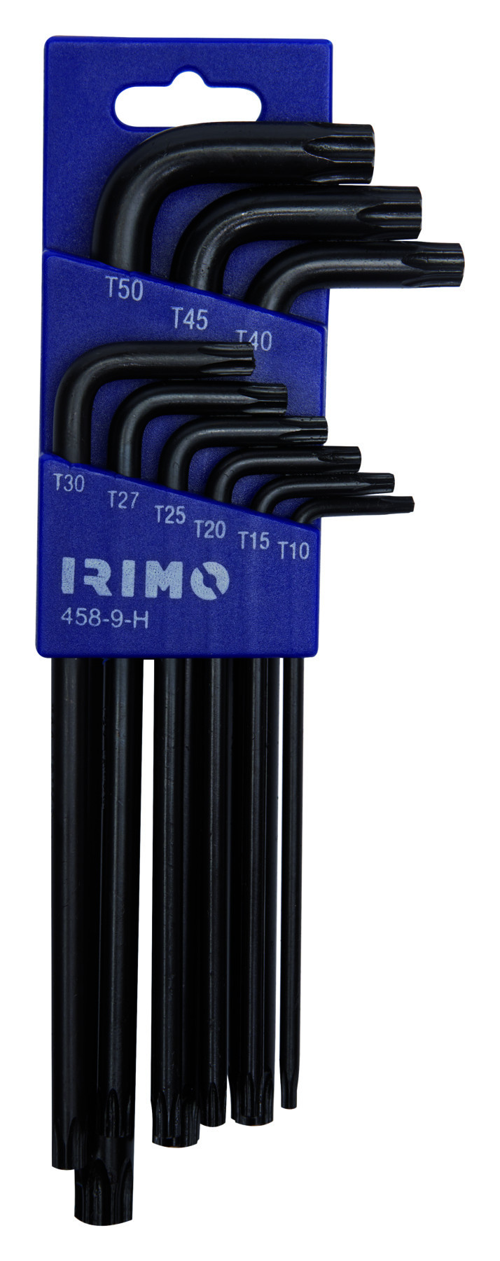 Suporte para chaves torx em L 9 Pcs T10-T50 Irimo 458-9-H