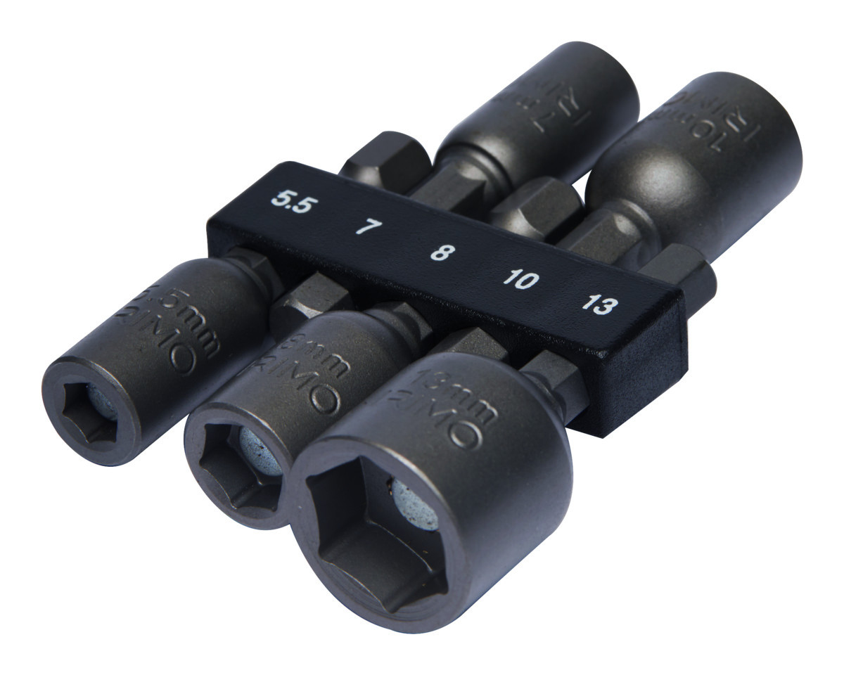 Conjunto de chaves de porcas magnéticas 1/4" 5 Pcs, 5,5-13 mm Irimo 474M-5-H