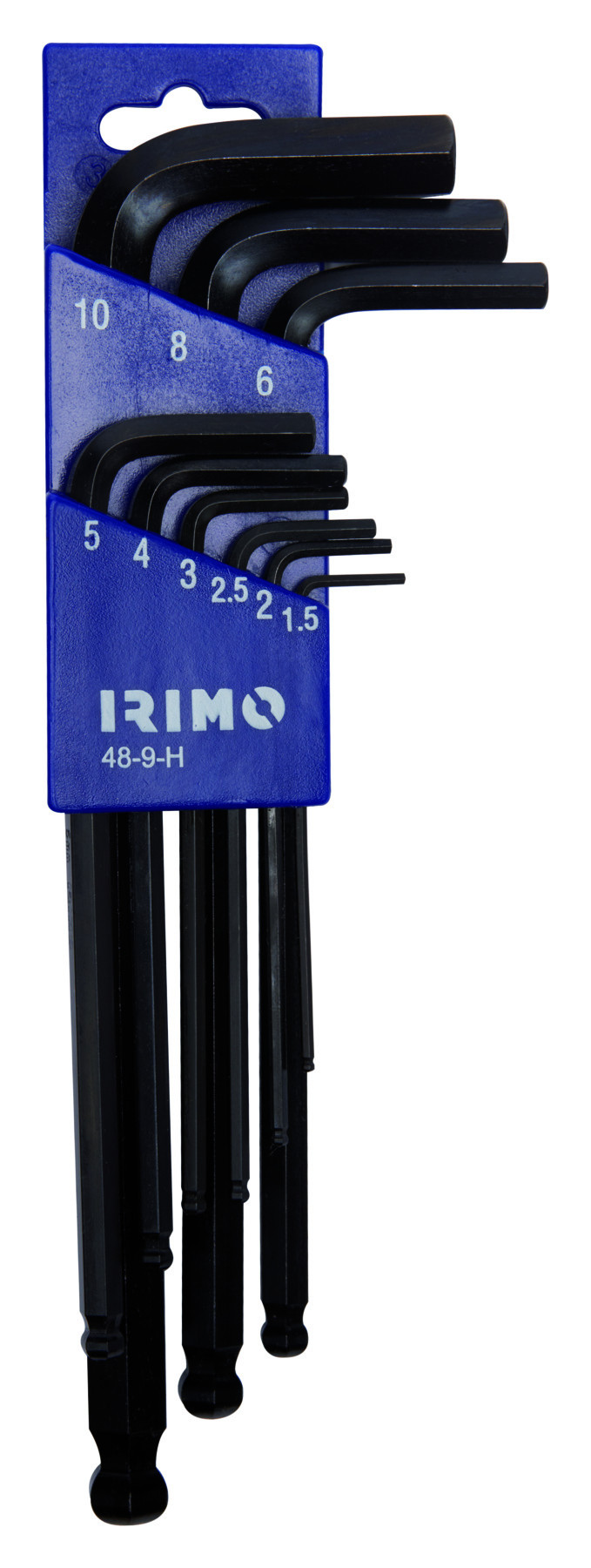 Suporte para chaves de esferas sextavadas, conjunto de 9 Pcs 1,5-10 mm Irimo 48-9-H