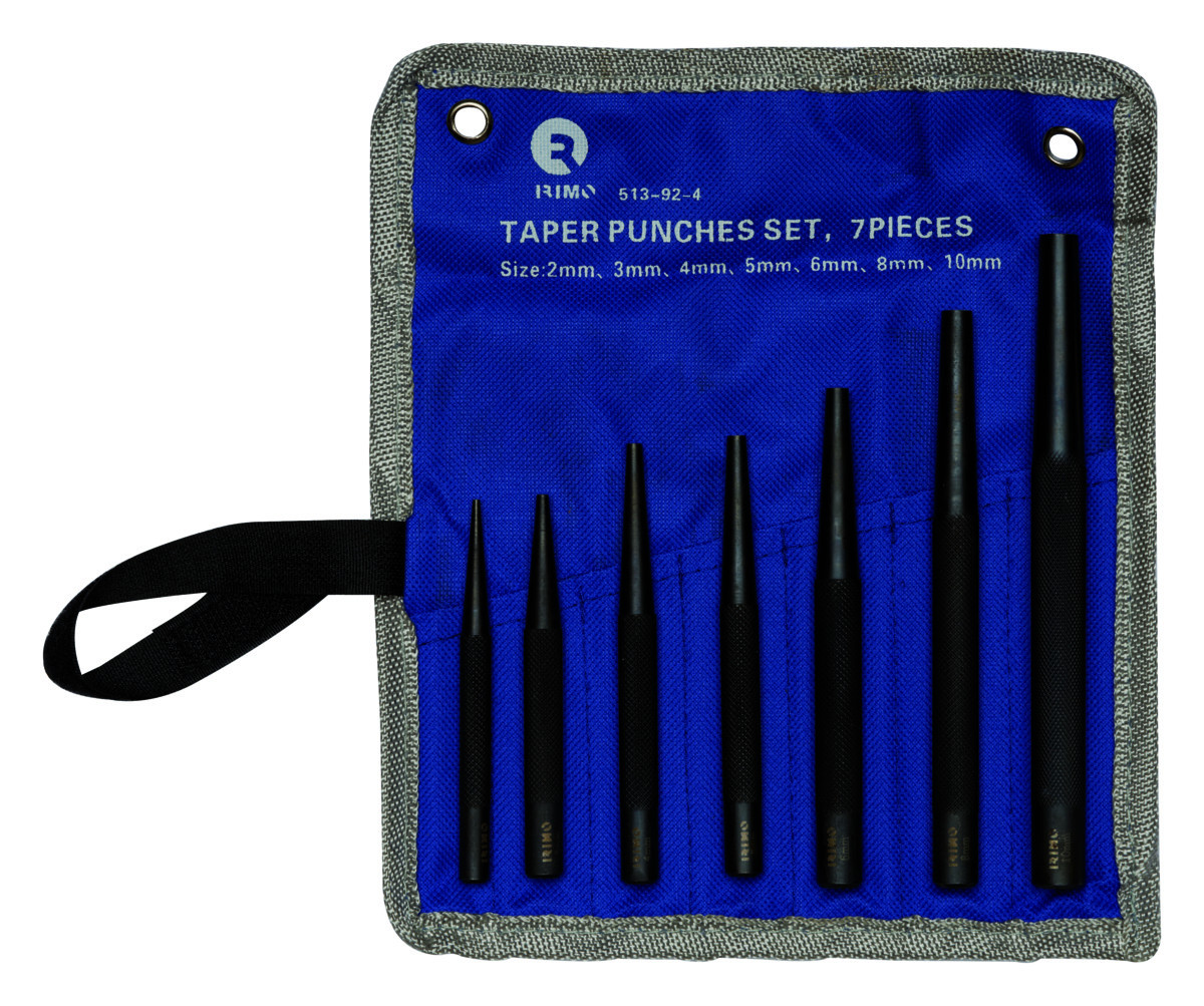 Conjunto de punções de pino cónicos, 7 Pcs 2-3-4-5-6-8-10 mm Irimo 513-92-4