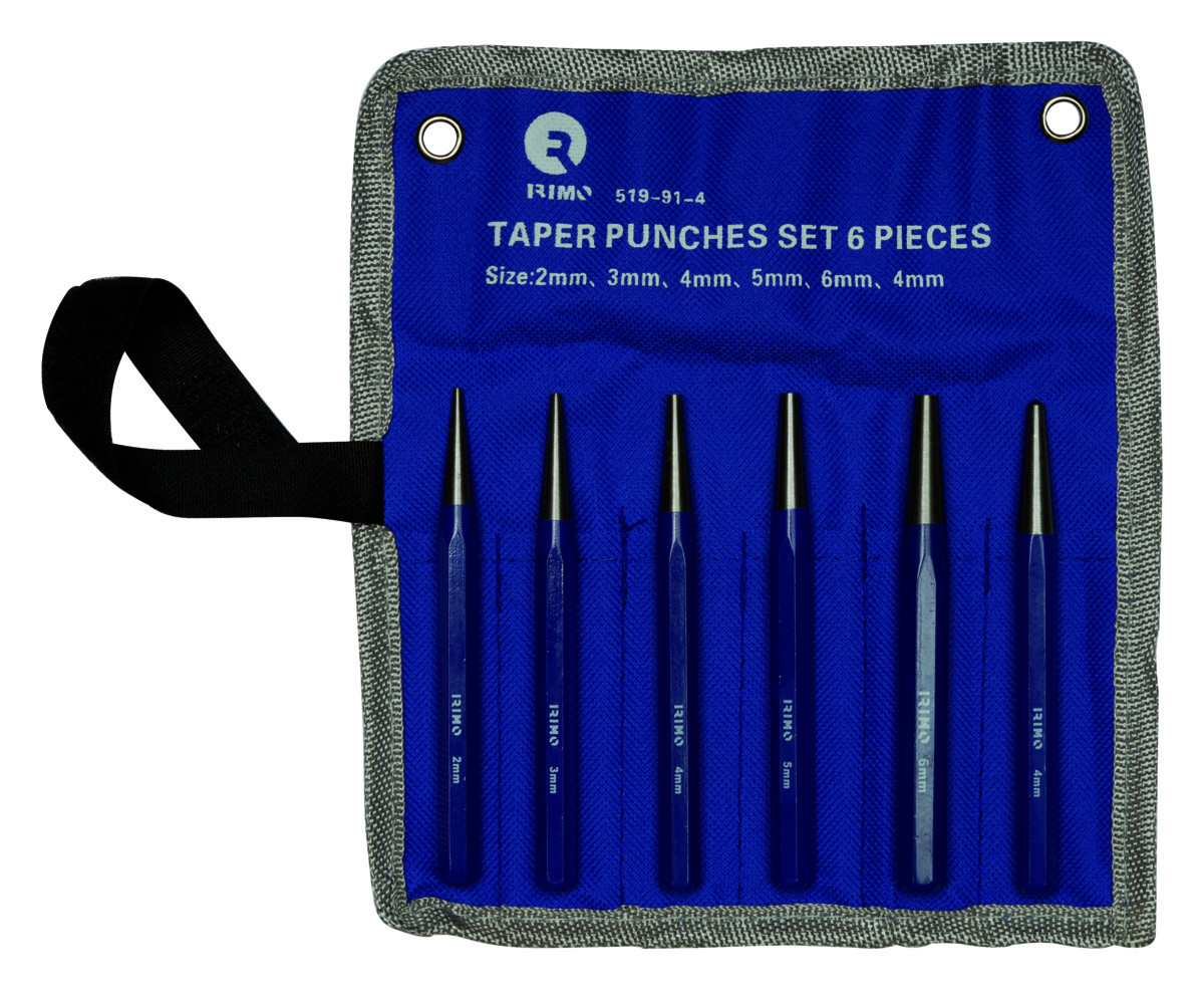 Conjunto de punções de pino e centrais, 6 pcs; (2-3-4-5-6 mm), 4 mm Irimo 519-91-4