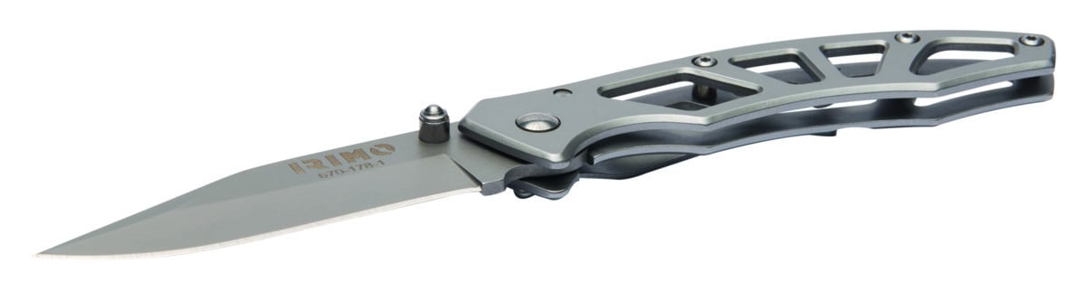 Canivete cinzento em aço e 2,3 mm de espessura da lâmina Irimo 670-178-1