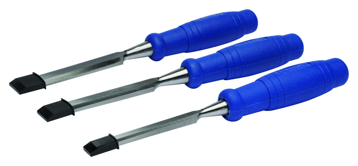 Conjunto de 3 cinzéis (12, 18, 25 mm) em caixa de cartão em polegadas Irimo 805-3-C