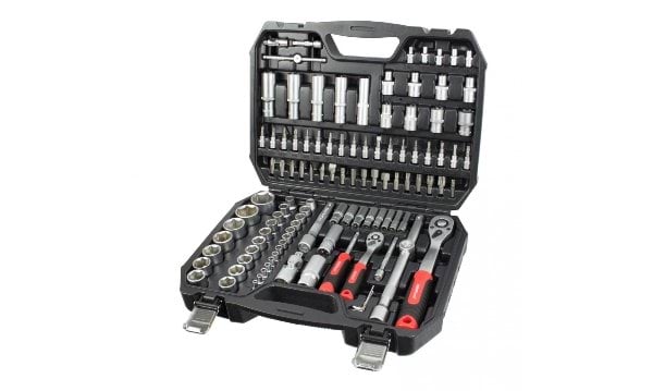 Jogo de Chaves de Caixa 1/2"-1/4" 110Pcs Kroftools 21110