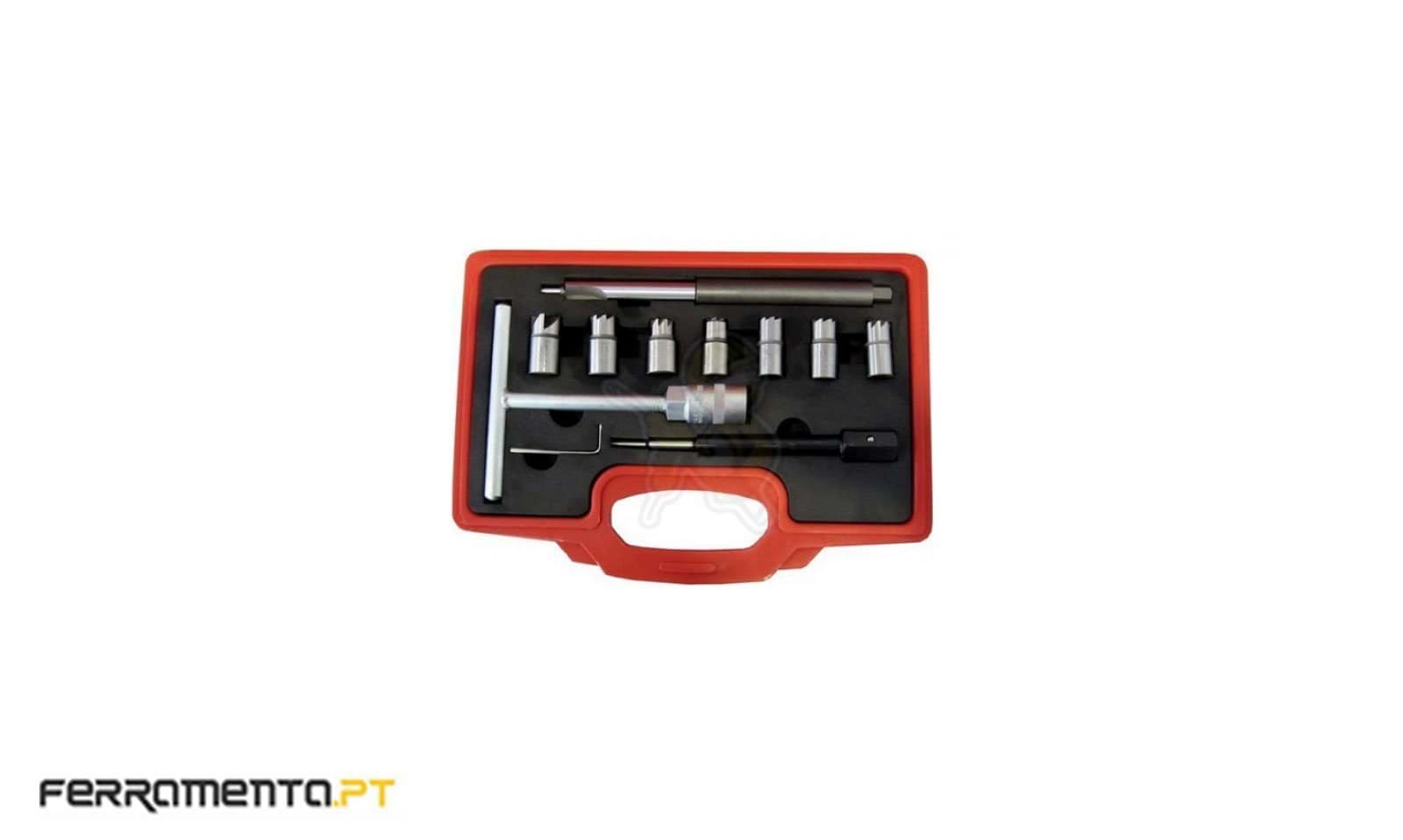 Jogo 11 Pcs Fresas para Injectores Kroftools 1920