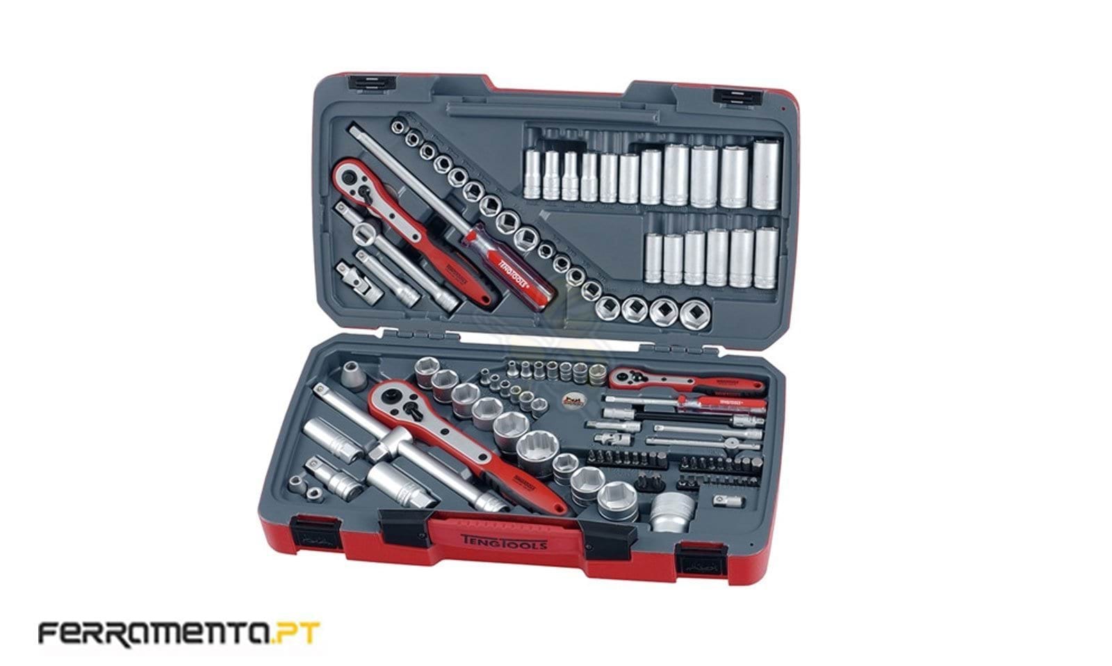 Jogo 111 Peças 1/4", 3/8" e 1/2" Teng Tools TM111