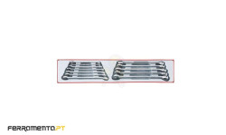 Jogo 12 Chaves Combinadas 8 - 19 mm Teng Tools TTXLMP12