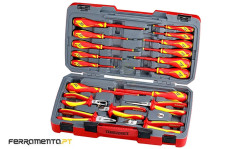 Jogo 18 Alicates e Chaves de Fenda Teng Tools TV18N
