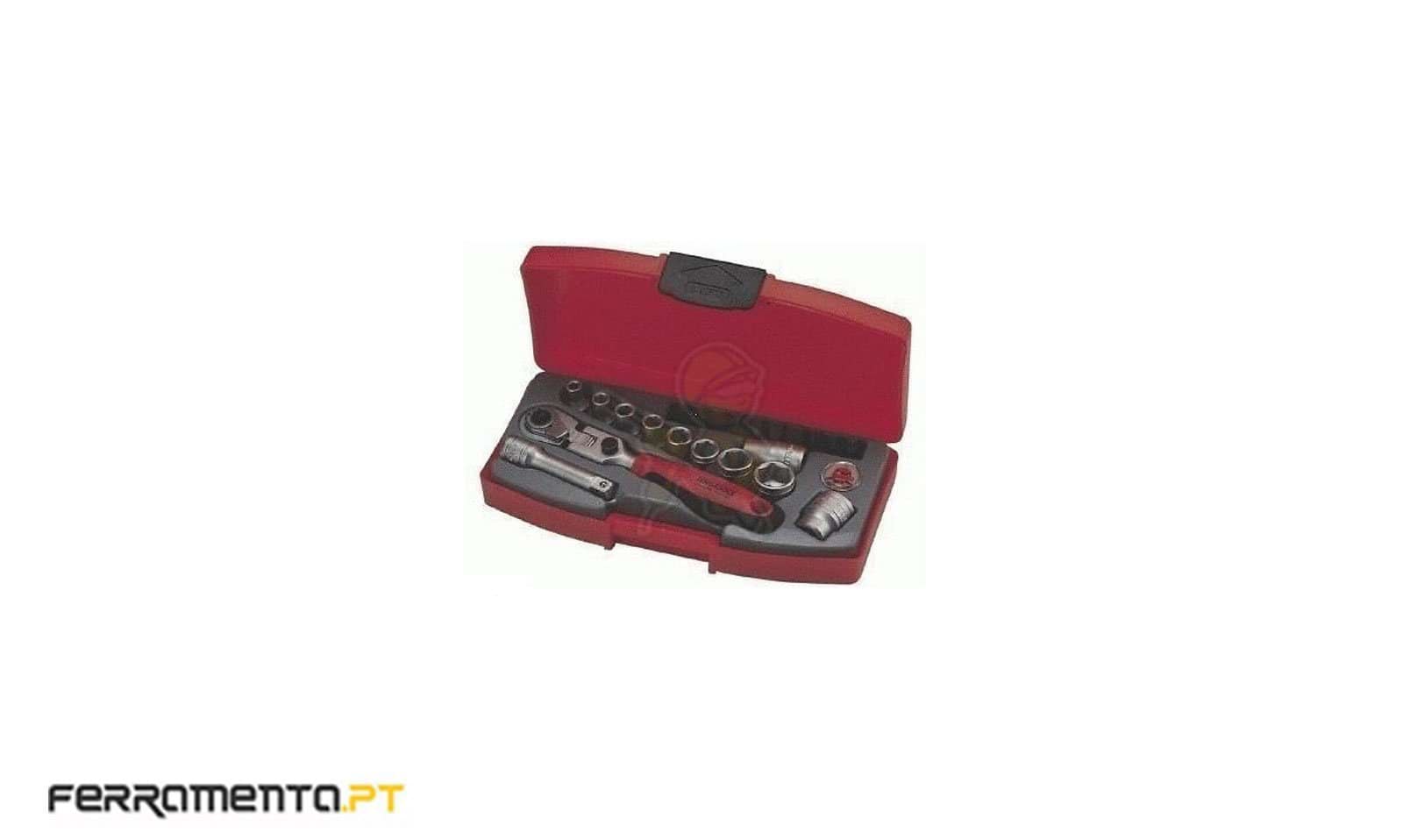 Teng Tools Jogo 22 Chaves de Caixa e Roquete M1422