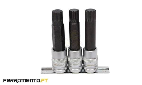 Jogo 3 Chaves Especiais Parafusos Trincos BMW Kroftools 3350