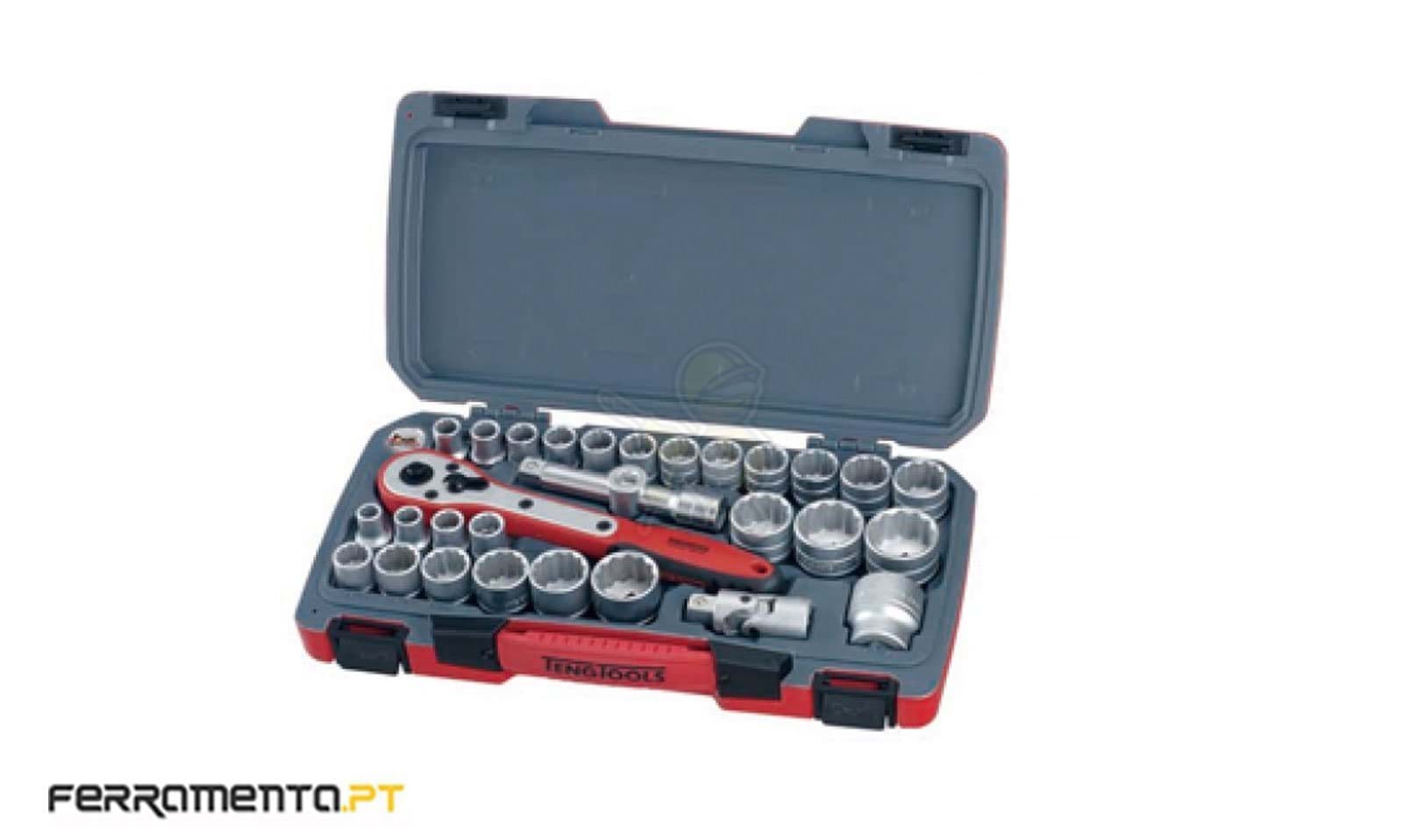 Jogo 30 Peças 1/2" Teng Tools T1230