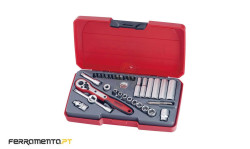 Jogo 35 Peças 1/4" Teng Tools T1435AF