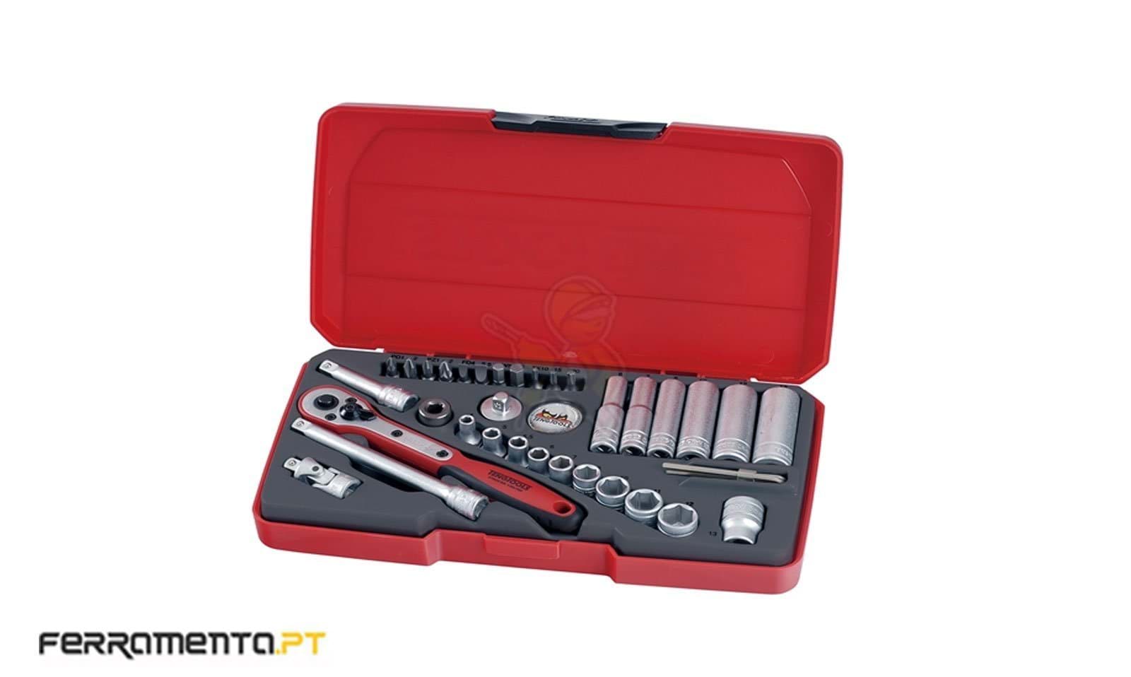 Jogo 36 Peças 1/4" Teng Tools T1436