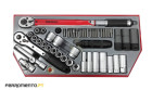 Jogo 51 Chaves de Caixa e Roquete 1/2" Teng Tools MR1251