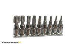 Jogo 9 Chaves Bit Torx 1/4" Kroftools 2355