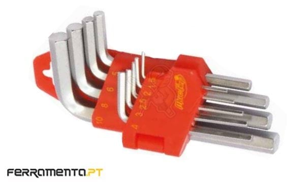 Jogo 9 Chaves Sextavadas 1,5-10mm MacFer WLHR-146S