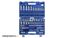 Jogo 96 Pcs 1/4" e 1/2" King Tony SC7596MR