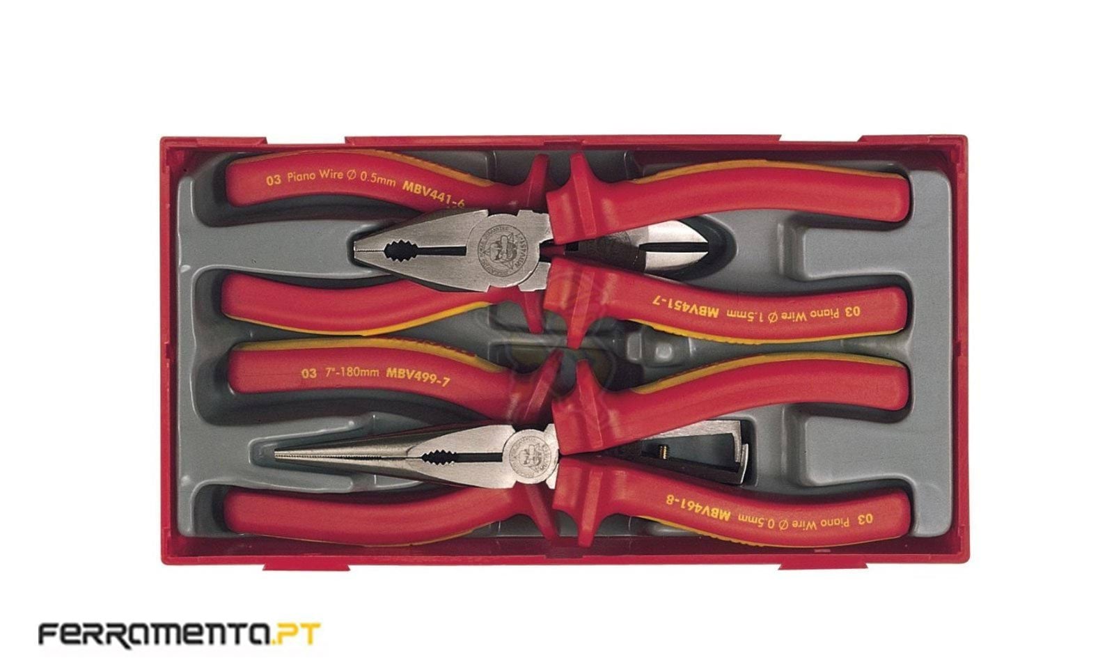 Jogo Alicates Isolados 1000 V Teng Tools TTV440