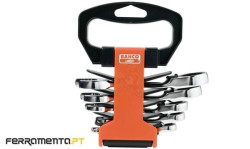 Jogo Chaves de Boca Luneta c/ Roquete 5un Bahco 1RM/S5