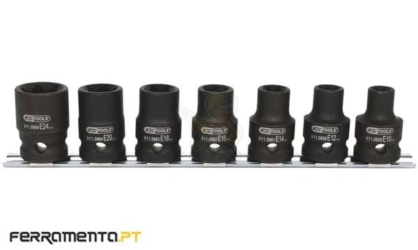Jogo Chaves de Caixa de Impacto Torx 1/2" KS Tools 515.1106