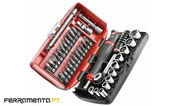 Jogo Chaves de Caixa e Roquete 1/4" Facom R2NANO