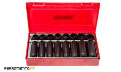 Jogo Chaves de Impacto Reg / Longas 1/2" Teng Tools TT9116