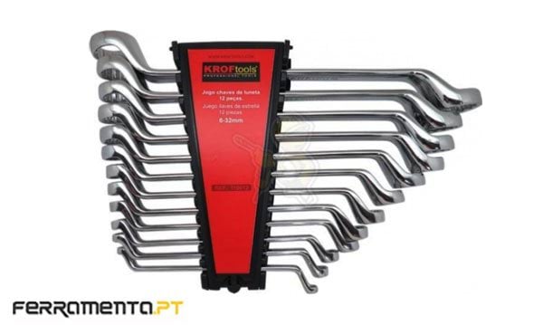 Jogo de Chaves Luneta 06-32mm 12Pcs Kroftools 110012