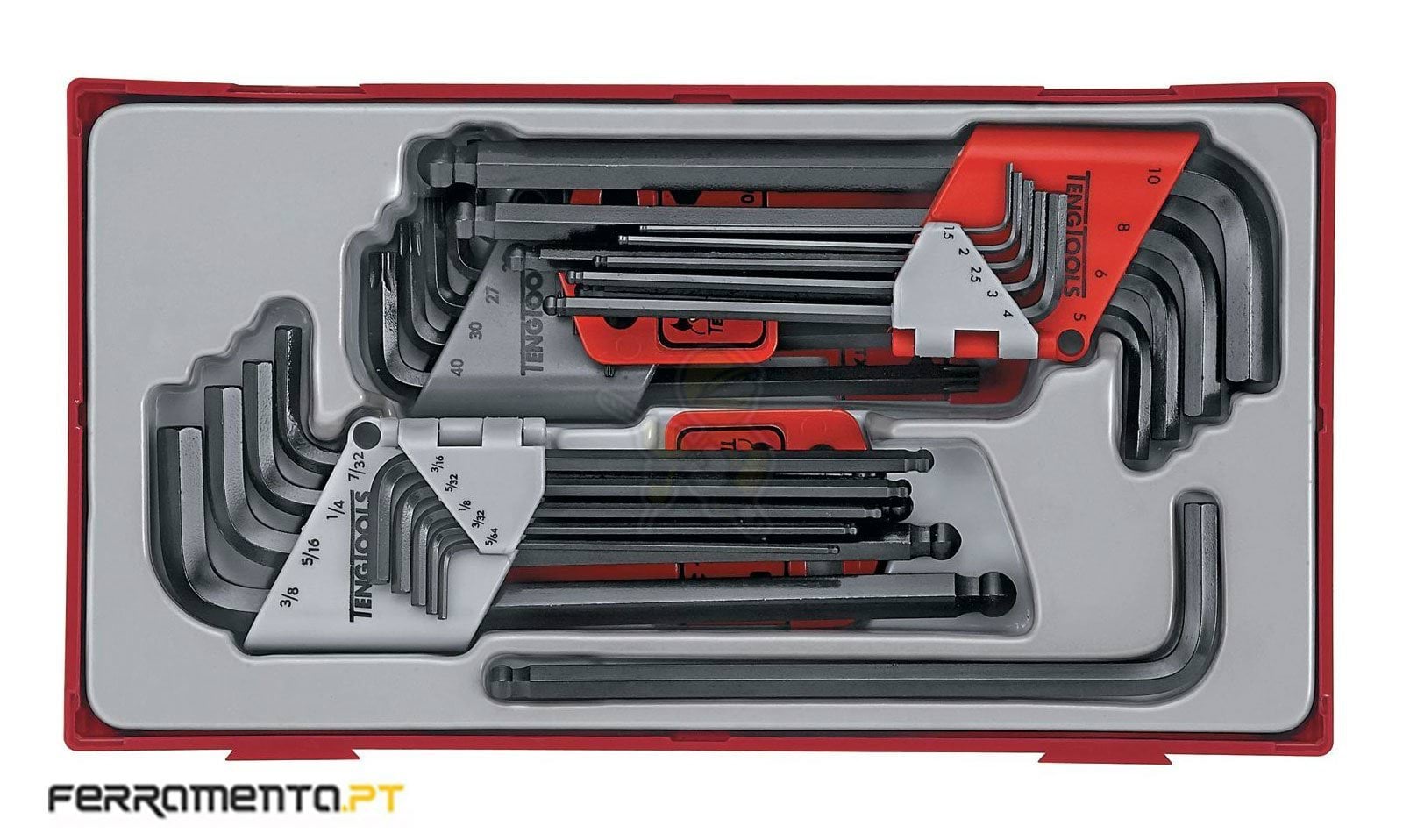 Jogo Chaves Sextavadas MM/MF/TX Teng Tools TTHT28