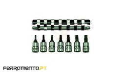 Jogo Chaves TORX 1/4" 7pcs Teng Tools M1408-TPX