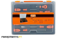 Jogo de 10 Chaves Fenda/PH/PZ/ROB Bahco 605-10-PC-AU