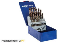 Jogo de 25 Brocas HSS-CO 8% Ø1 -13mm Master-Prof MPPROMO1904