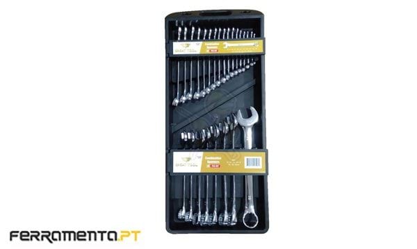 Jogo de 25 Chaves Boca/Luneta 6-32mm Great Tool JGBCLT632