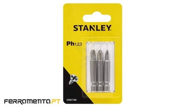 Jogo de 3 Bits PH 50mm Stanley STA61160-XJ