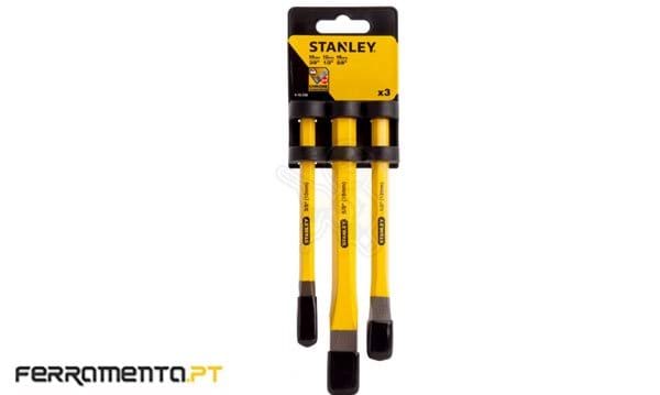 Jogo de 3 Cinzéis de Pedreiro Stanley 4-18-298