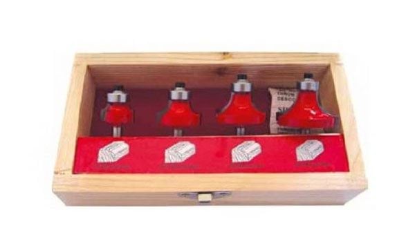 Jogo de 4 Fresas Redondeadoras Ø8mm MacFer FCT4-2