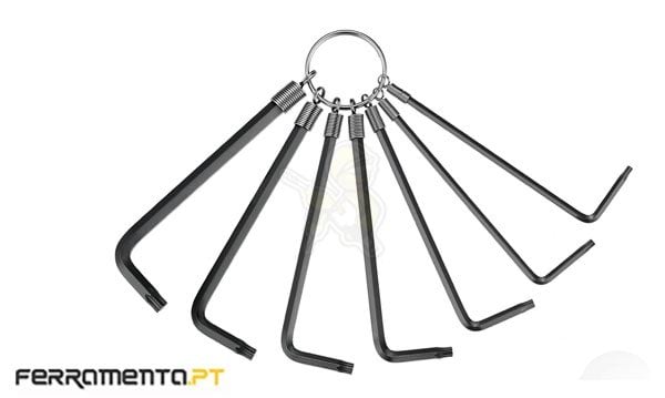 Jogo de 7 Chaves Allen Torx Teng Tools 1487
