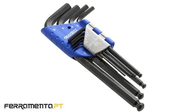 Jogo de 9 Chaves Sextavadas Longas C/Bola Facom E113976