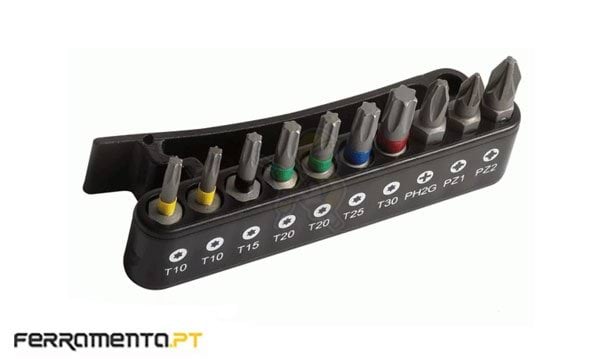 Jogo de Bits 1/4" 10Pcs Bahco 59/S10BC