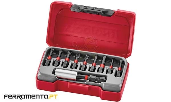 Jogo de Bits de Impacto 1/4" 10Pcs Teng Tools TM-010