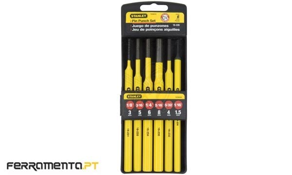 Jogo de Buril e Punções 6Pcs Stanley 4-18-226 