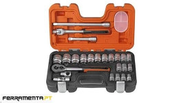 Jogo de chave de caixa 1/2" 24un Bahco S240